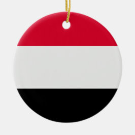 Jemen vlag keramisch ornament