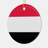 Jemen vlag keramisch ornament (Links)
