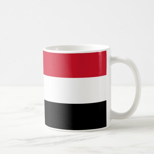 Jemen Vlag Keramische Koffie Mok (Rechts)