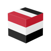 Jemen vlag kubus (Achter hoekig)