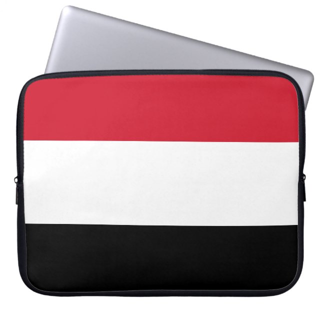 Jemen vlag laptop sleeve (Voorkant)