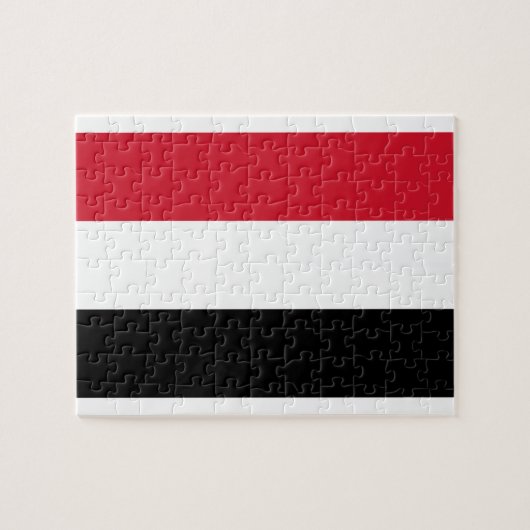 jemen vlag legpuzzel (Horizontaal)