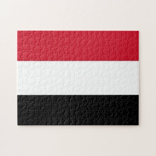 Jemen - Vlag - Legpuzzel (Horizontaal)