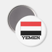 Jemen vlag magneet (Voorkant / Achterkant)