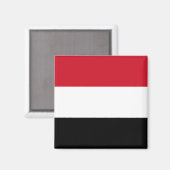 Jemen vlag magneet (Voorkant / Achterkant)