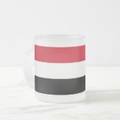 Jemen vlag matglas koffiemok (Voorkant links)