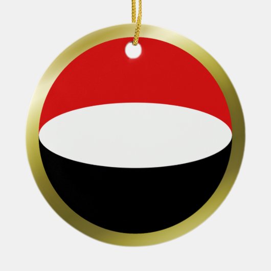 Jemen Vlag Ornament (Voorkant)