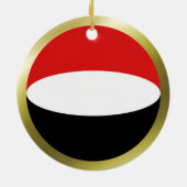 Jemen Vlag Ornament (Achterkant)