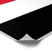 Jemen - Vlag - Poster (Hoek)