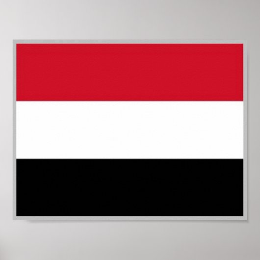 Jemen - Vlag - Poster (Voorkant)