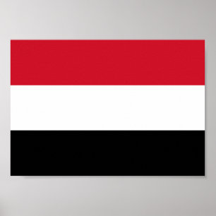 Jemen vlag poster