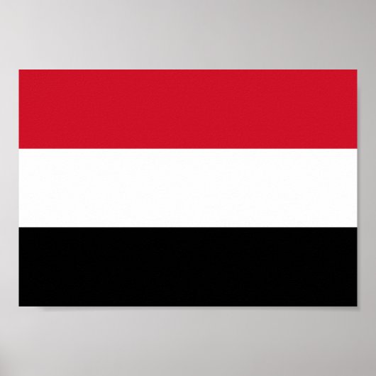Jemen vlag poster (Voorkant)