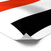 Jemen Vlag Poster Print (Hoek)
