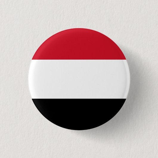 Jemen vlag ronde button 3,2 cm (Voorkant)