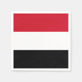 Jemen vlag servetten (Voorkant)