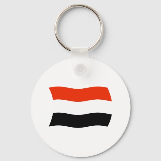 Jemen Vlag Sleutelhanger (Voorkant)
