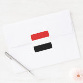Jemen Vlag Sticker (Envelop)