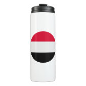 Jemen vlag thermosbeker (Voorkant)