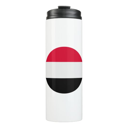Jemen vlag thermosbeker (Voorkant)