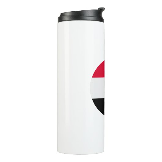 Jemen vlag thermosbeker (Gedraaid links)