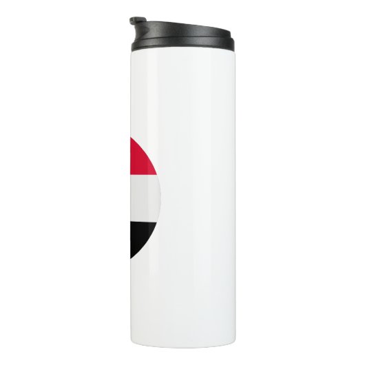 Jemen vlag thermosbeker (Geroteerd rechts)