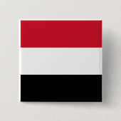 Jemen vlag vierkante button 5,1 cm (Voorkant)