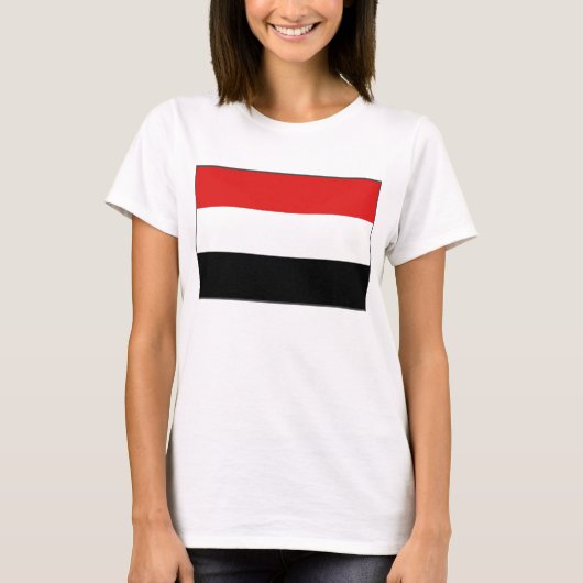 Jemen Vlag x kaart T-Shirt (Voorkant)