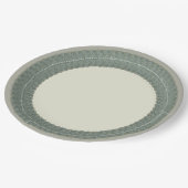 Jemenitisch Antiek Silver-work dubbele grens Papieren Bordje (Gekanteld)