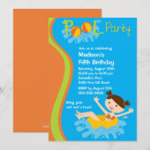 Jemenitische feestdag in CUTE Girl's Pool Kaart (Voorkant / Achterkant)