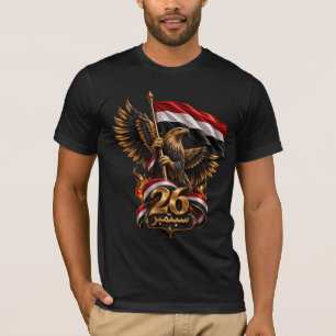 Jemenitische Gouden Adelaar 26 September Nationale T-shirt