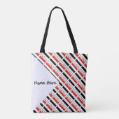 Jemenitische vlag betegeld op maat tote bag (Achterkant)