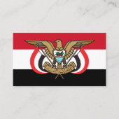 Jemenitische vlag en Embleem, vlag van Jemen Visitekaartje (Voorkant)