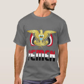 Jemenitische vlag en wapenschild t-shirt (Voorkant)