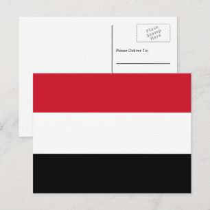 Jemenitische vlag, vlag van Jemen Briefkaart