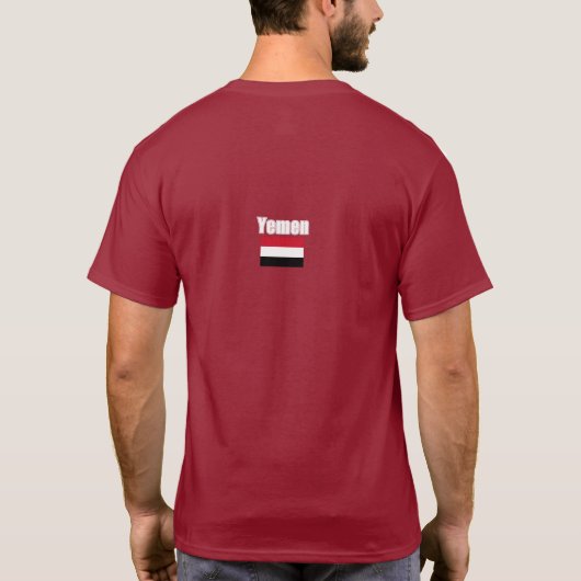 Jemenitische vlag, vlag van Jemen T-shirt (Achterkant)