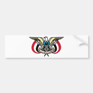 Jemenitische wapenschild bumpersticker