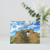 Jemez Pueblo Ruins, Staatsmonument van Jemez, NM Briefkaart (Staand voorkant)