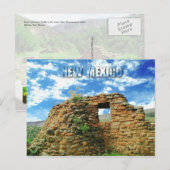 Jemez Pueblo Ruins, Staatsmonument van Jemez, NM Briefkaart (Voorkant / Achterkant)
