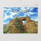 Jemez Pueblo Ruins, Staatsmonument van Jemez, NM Briefkaart (Voorkant)