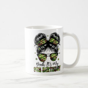 Jemig Mijn 9e Verjaardag Meisje Camo Negen Jaar Ou Koffiemok