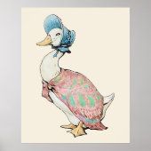 Jemima Puddle Duck Beige Background Poster (Voorkant)
