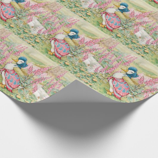 Jemima Puddle Duck bij het meer Cadeaupapier (Hoek)