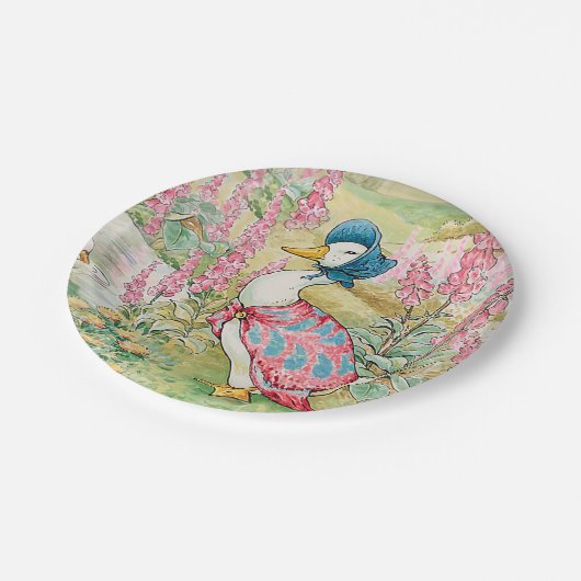 Jemima Puddle Duck bij het meer Papieren Bordje (Gekanteld)