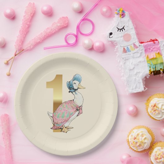 Jemima Puddle Duck Eerste verjaardag Papieren Bordje (Feest)