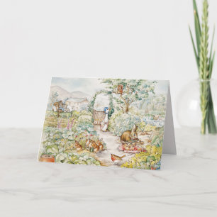 Jemima Puddle Duck in de tuin van Mr. Mc Gregor Bedankkaart
