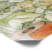 Jemima Puddle Duck in de tuin van Mr. Mc Gregor Foto Afdruk (Hoek)