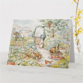 Jemima Puddle Duck in de tuin van Mr. Mc Gregor Kaart (Gele Bloem)