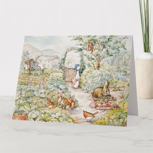 Jemima Puddle Duck in de tuin van Mr. Mc Gregor Kaart (Voorkant)