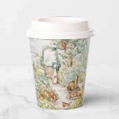 Jemima Puddle Duck in de tuin van Mr. Mc Gregor Papieren Bekers (Achterkant)