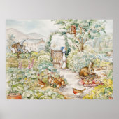 Jemima Puddle Duck in de tuin van Mr. Mc Gregor Poster (Voorkant)